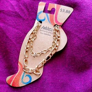Anklet Gold Chain Set